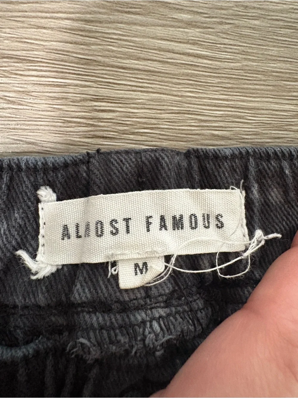 Almost Famous Tie-Dye Cargo Joggers - Gray & Black